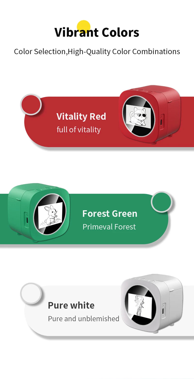 AI Smart Thermal Photo Printer