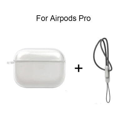 Clear TPU Case with Lanyard for AirPods