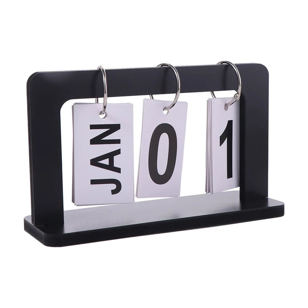 MDF Wooden Perpetual Calendar Block