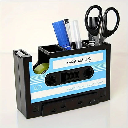 Retro Cassette Desk Organizer