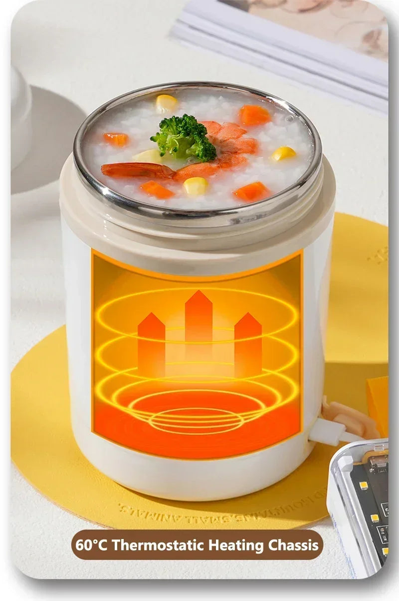 USB Electric Heated Lunch Box – 600ml