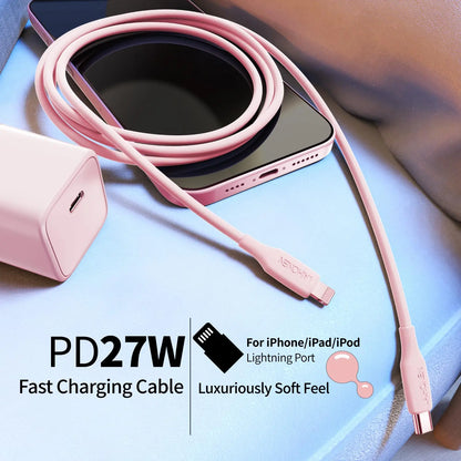 Silicone USB-C to Lightning Cable