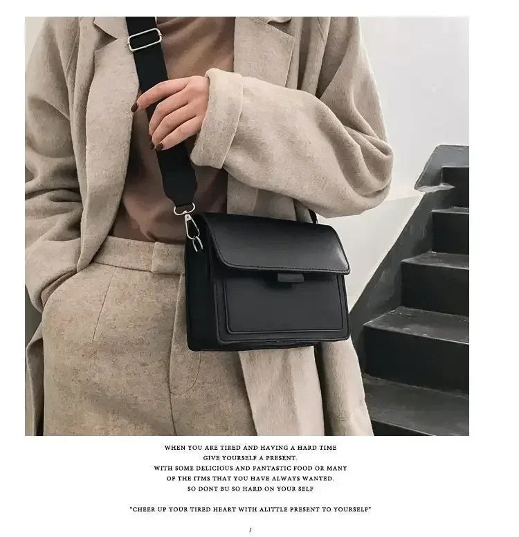 Women’s PU Leather Crossbody Flap Bag