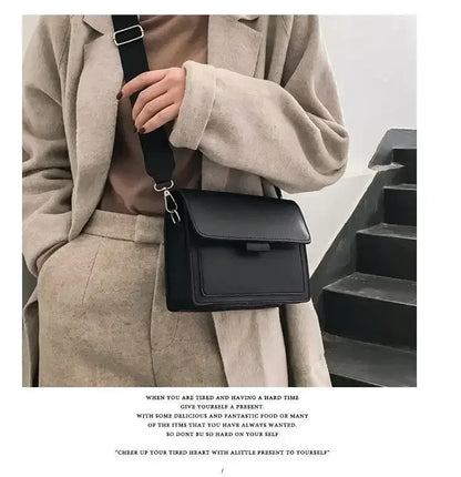 Women’s PU Leather Crossbody Flap Bag
