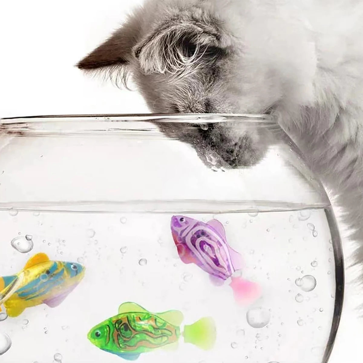 Interactive Floating Fish Cat Toy Set