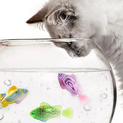 Interactive Floating Fish Cat Toy Set