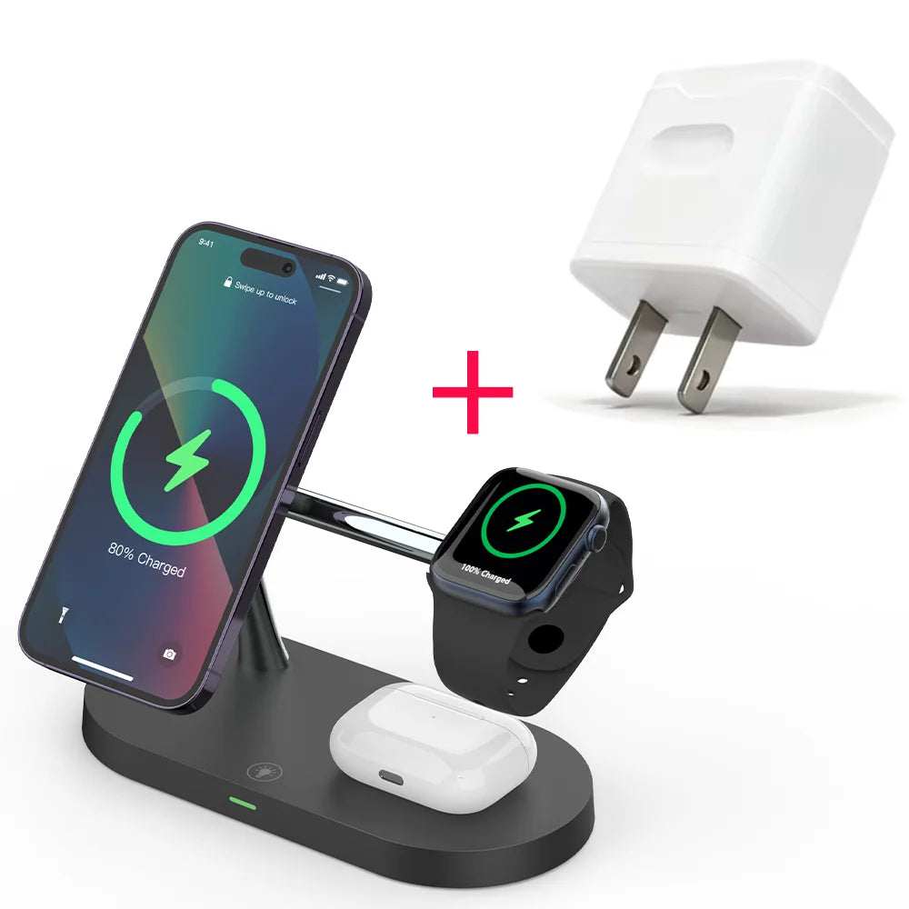 3-in-1 Magnetic Wireless Charging Station