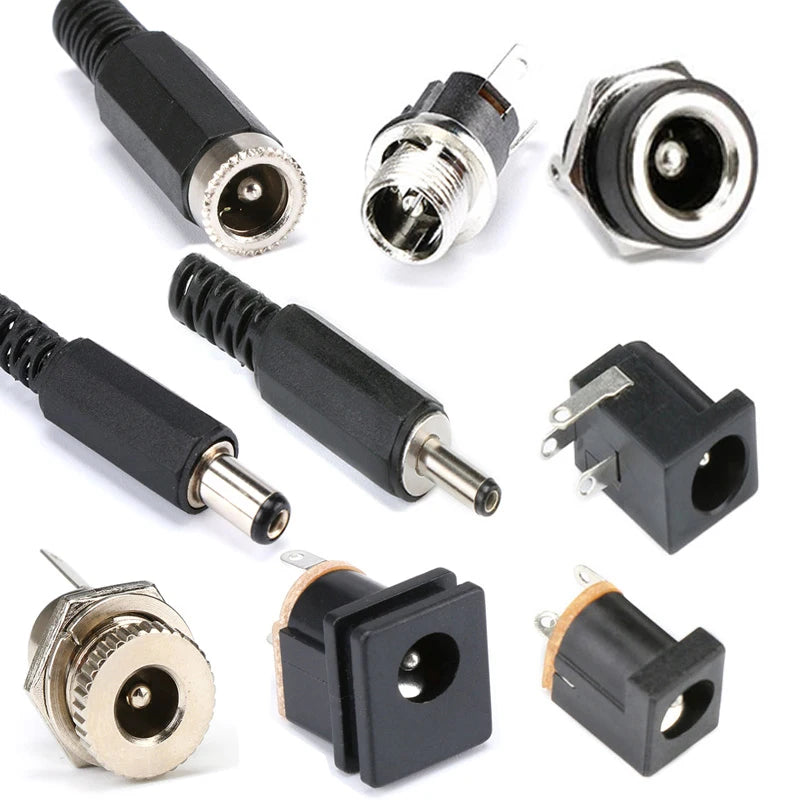 DC Power Plug & Socket Connector Set