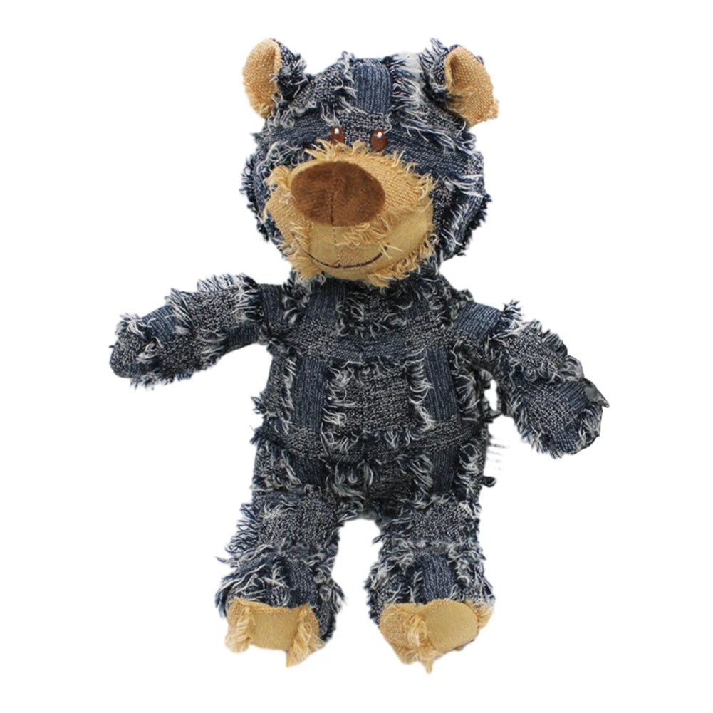 Bear Shape Squeaky Plush Dog Toy