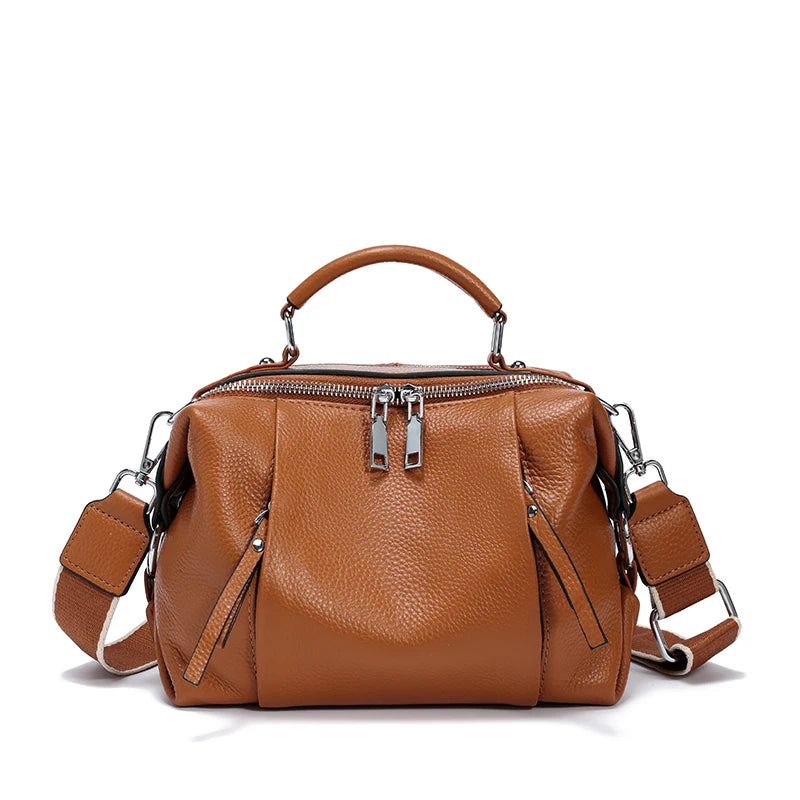 Women’s Genuine Cowhide Leather Shoulder Bag