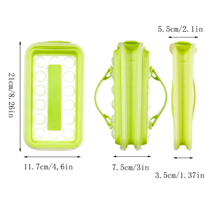Ice Cube Storage Tray with Release Press