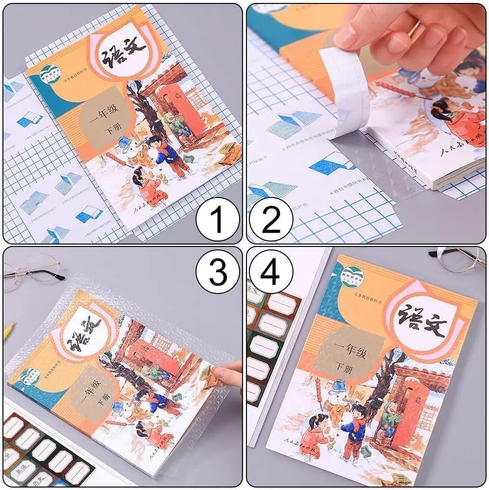 Clear Self-Adhesive Book Covers