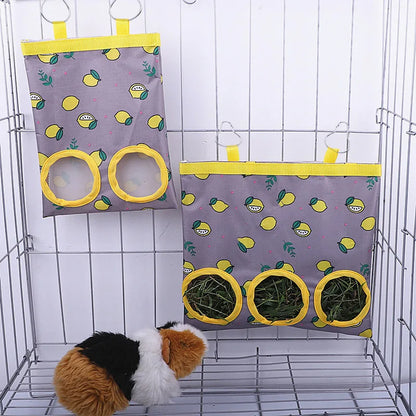 Hanging Hay Feeder Bag for Small Pets