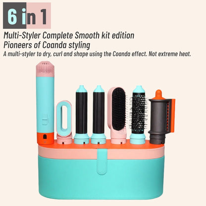6 in 1 Multi Hair Styler with Hair Dryer & Curling Barrels