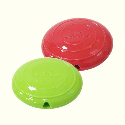 Interactive Squeaking Treat Dispensing Dog Disc