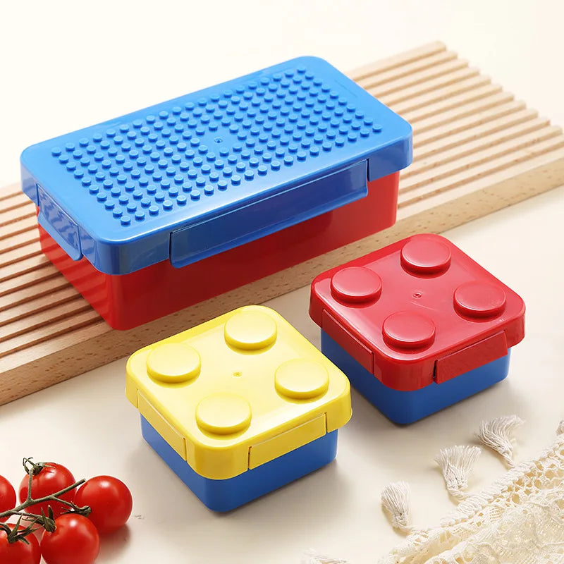 Portable Building Block Lunch Box for Kids
