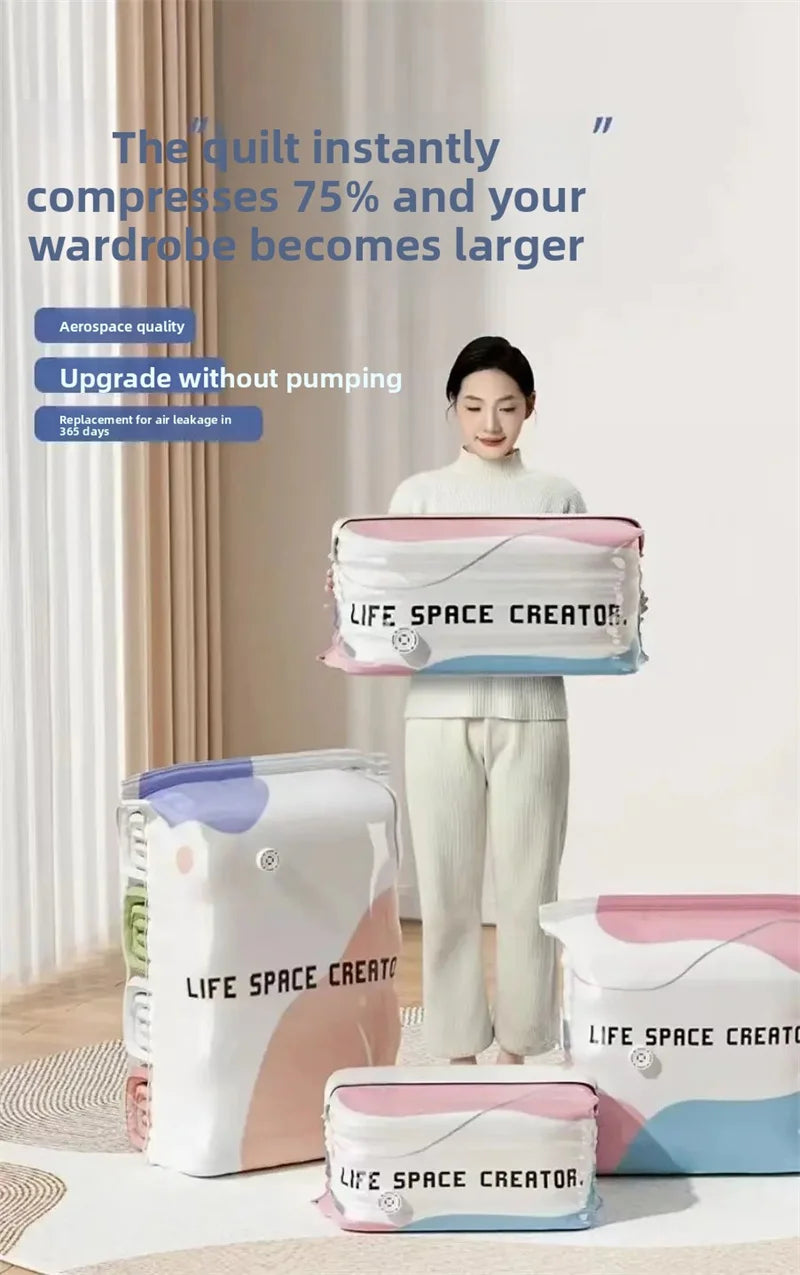 Vertical Compression Vacuum Storage Bag