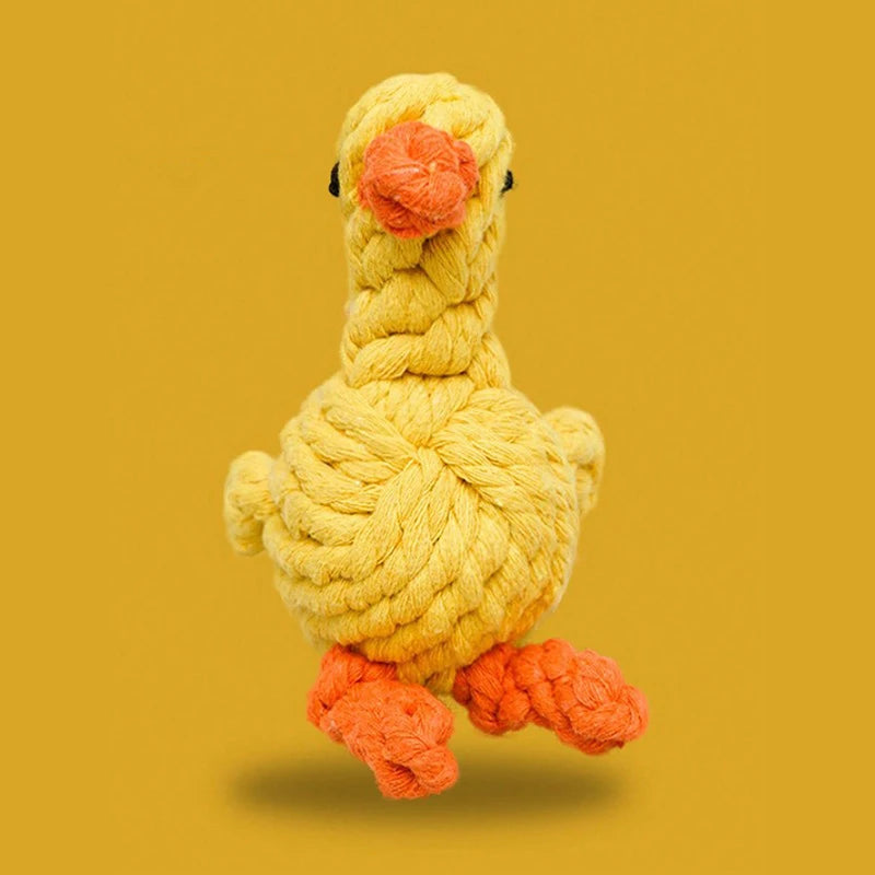 Hand-Woven Rope Knot Dog Toy