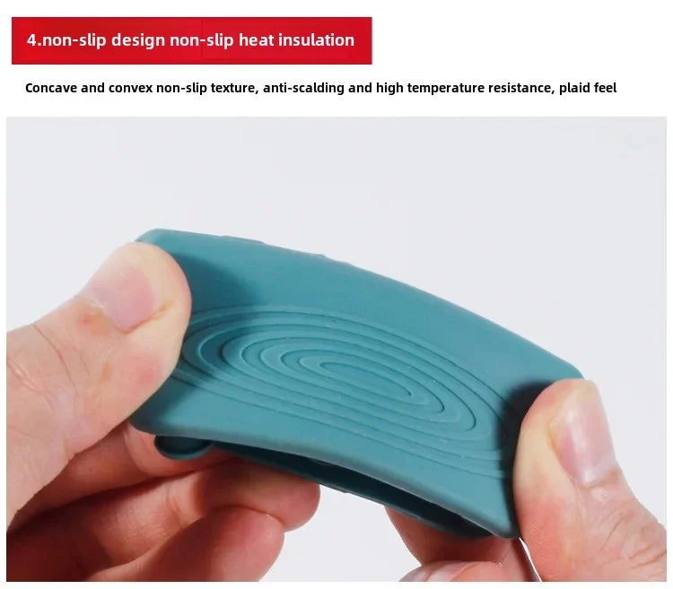Silicone Pot Handle Covers – Heat Resistant Grip Protectors