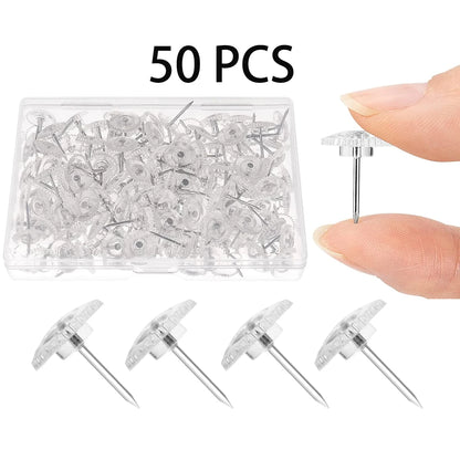 Clear Transparent Thumb Tacks