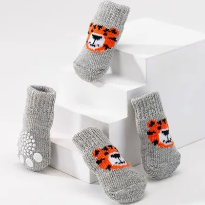 Warm Anti-Slip Knit Socks for Dogs