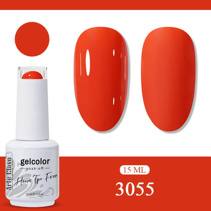 Arte Clavo Orange Gel Nail Polish