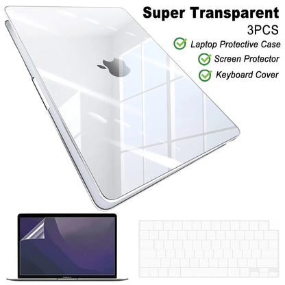 Crystal Clear MacBook Protective Case Set