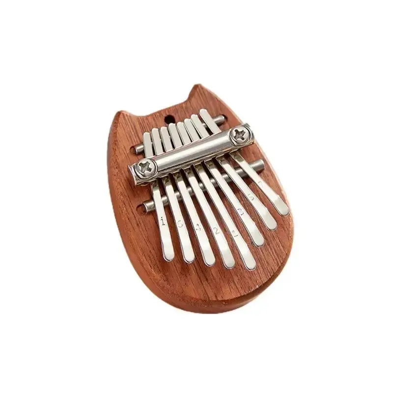 8-Key Mini Wooden Kalimba Thumb Piano
