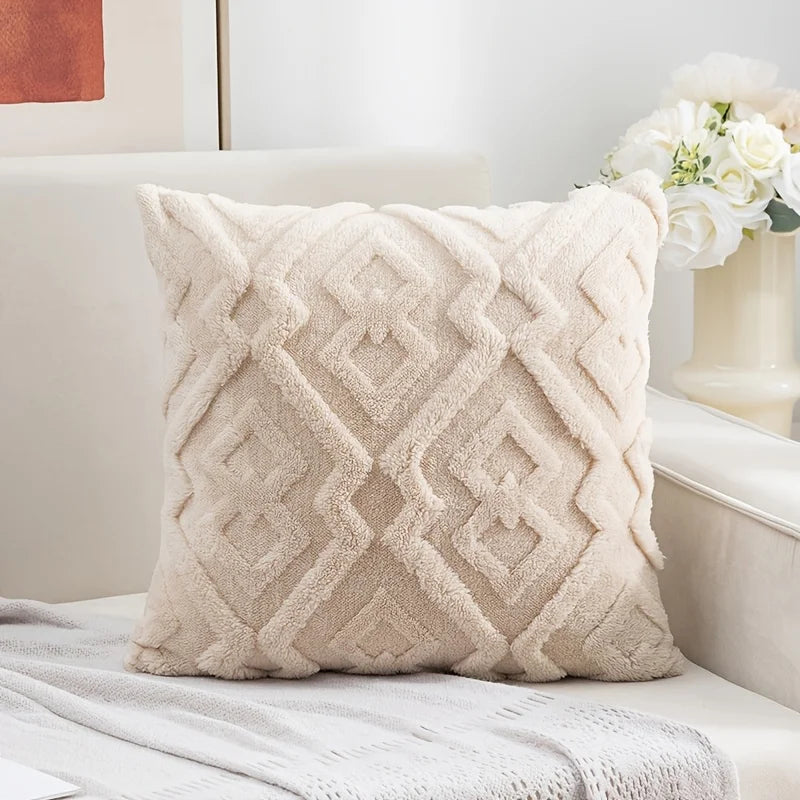 Luxury Plush Decorative Cushion Cover