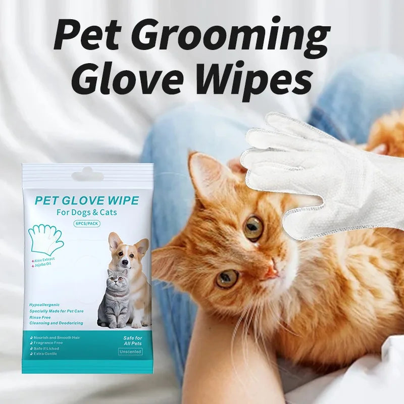 Pet Grooming Cleaning Glove Wipes