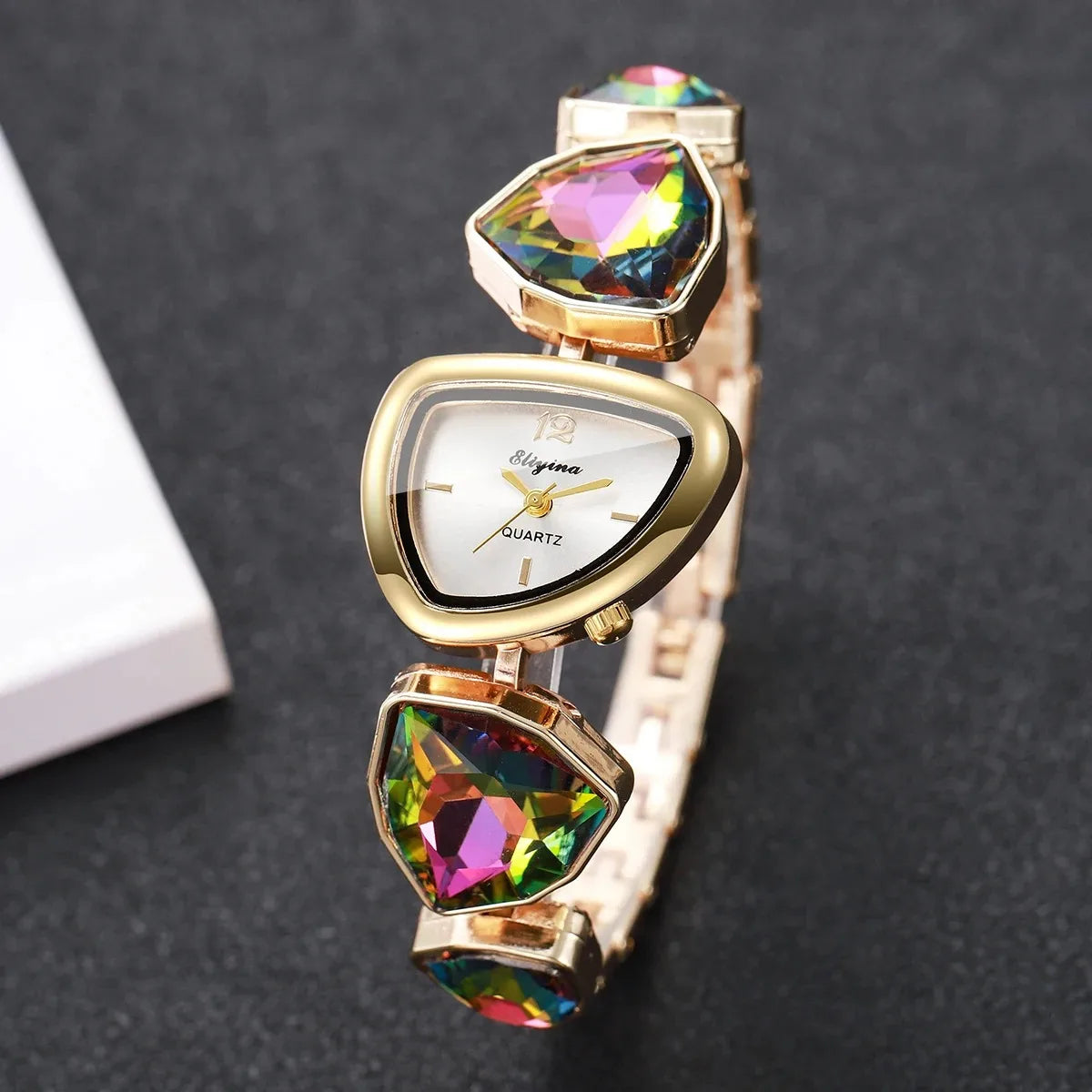 Rhinestone Bracelet Quartz Watch