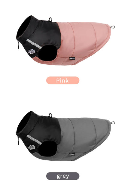 Waterproof Insulated Dog Jacket with Harness – Winter Pet Coat