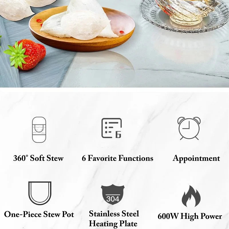 Portable Glass Stew Pot