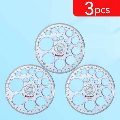 Circle & Oval Geometry Template Ruler Set