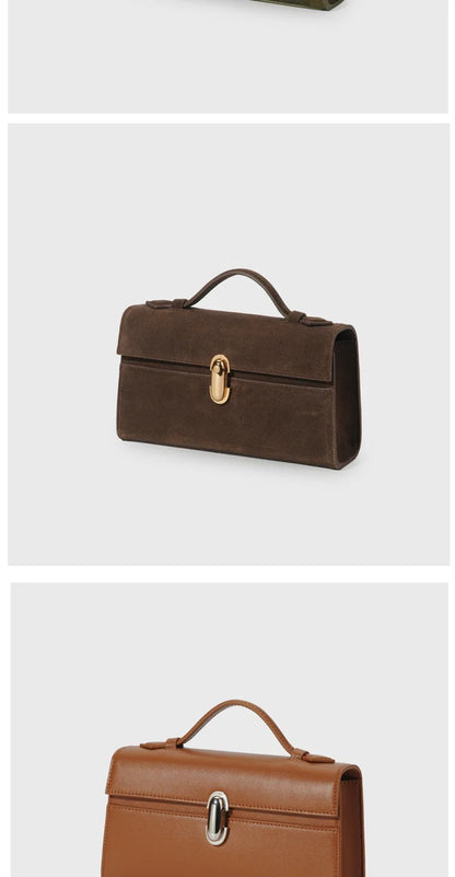 Vintage Genuine Leather Satchel Bag