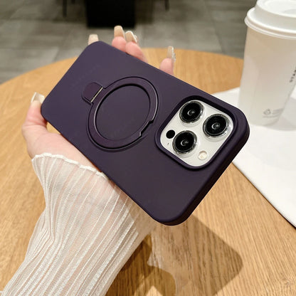 iPhone Case Magnetic Liquid Silicone Matte