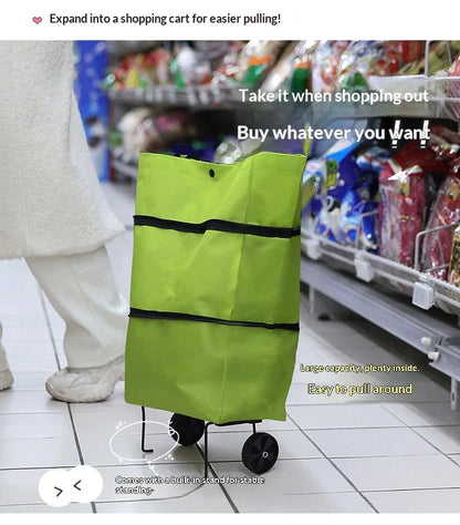 Portable Folding Shopping Trolley Bag