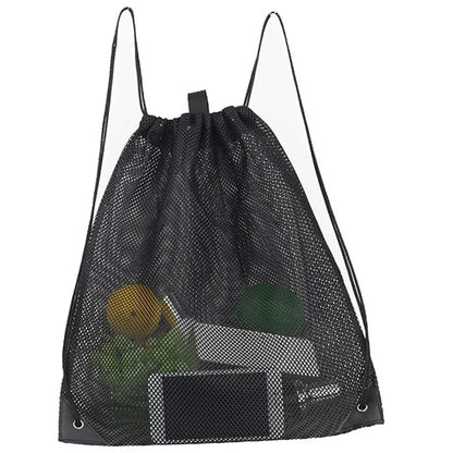 Heavy Duty Mesh Drawstring Sports Backpack