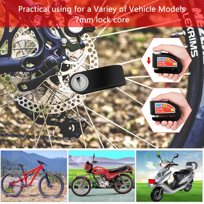 Motorcycle Disc Brake Alarm Lock