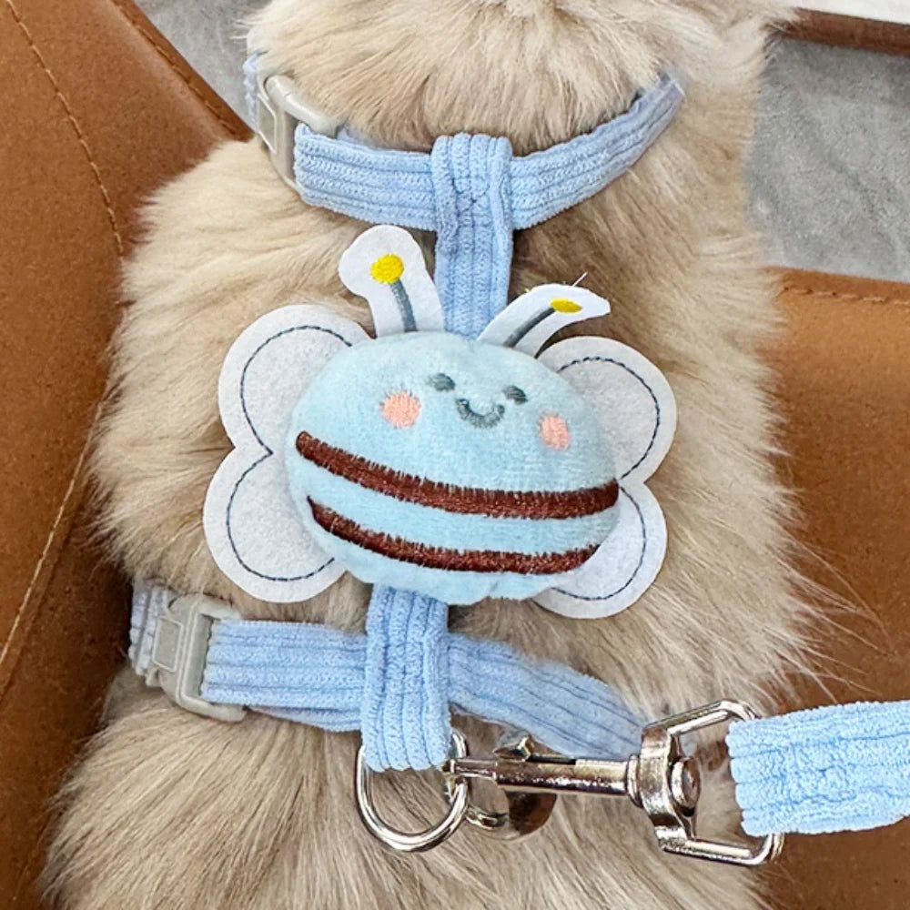Escape-Proof Adjustable Cat Harness & Lead Set