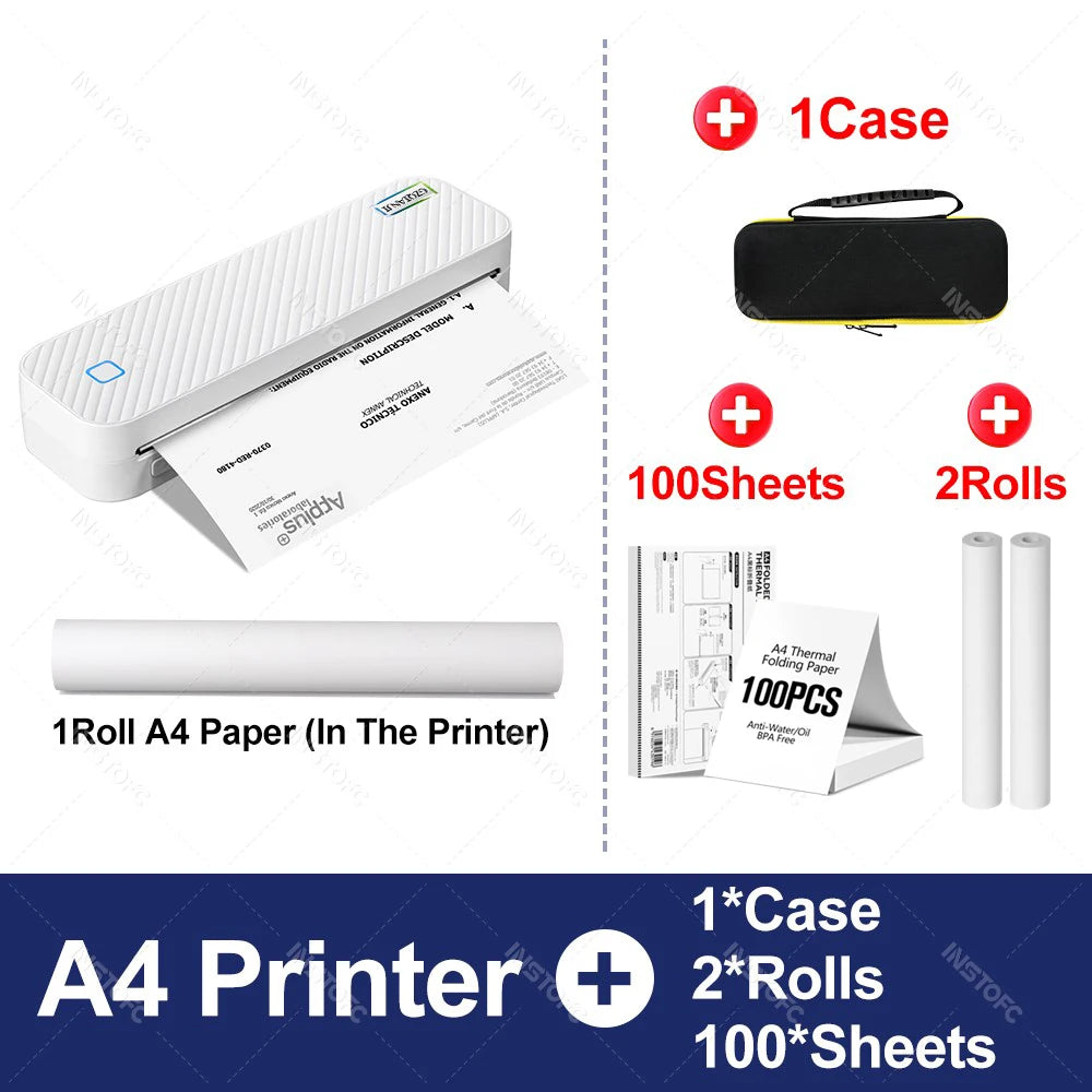 Portable A4 Bluetooth Thermal Printer