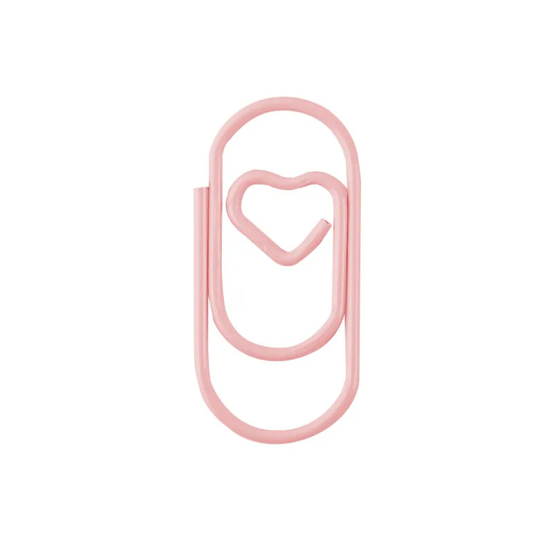 Macaron Heart Paper Clips Set