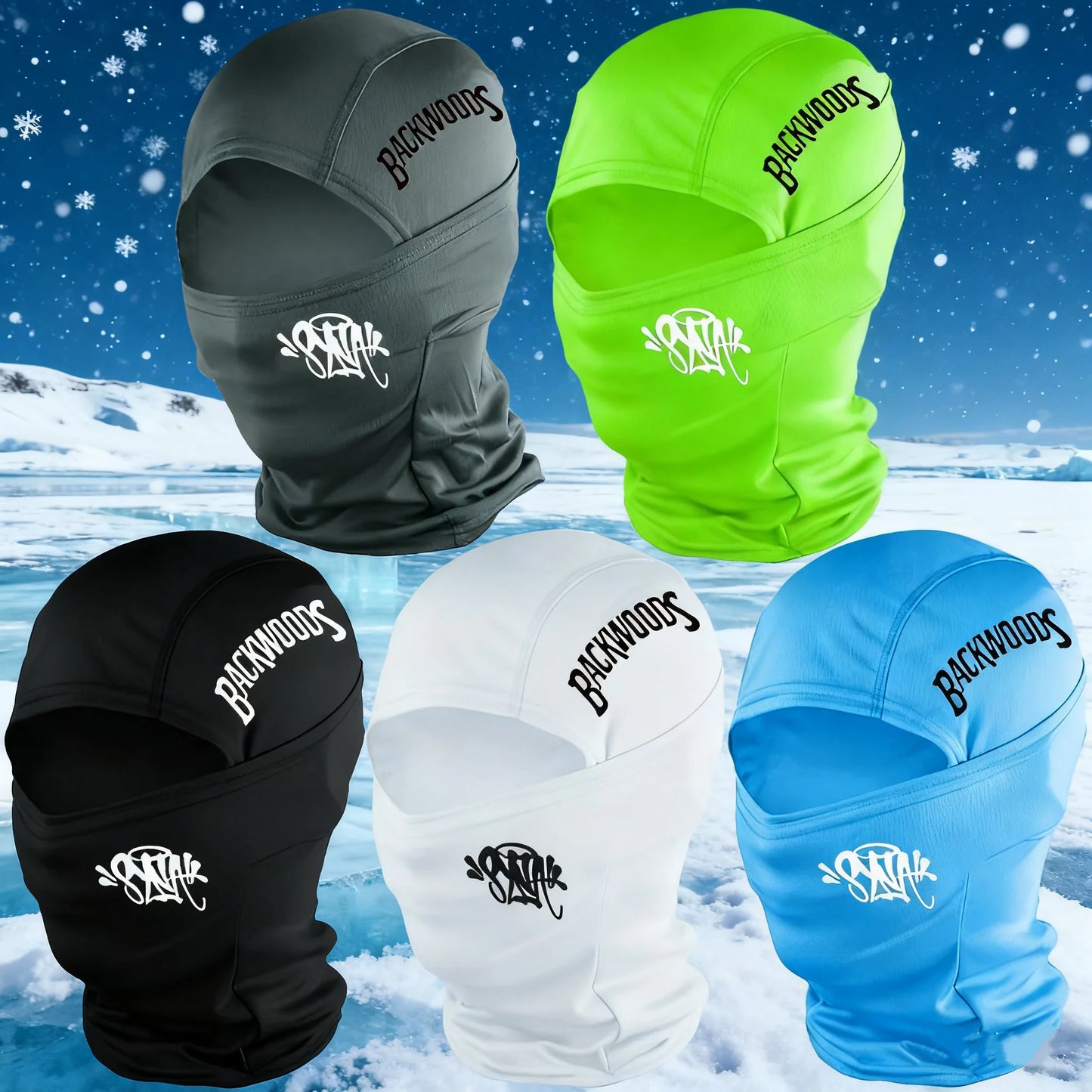 Graffiti Logo Warm Balaclava Hat