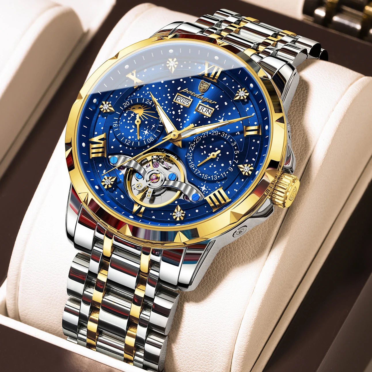 Men's Automatic Skeleton Mechanical Watch