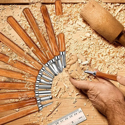 10/12 Piece Wood Carving Tool Set