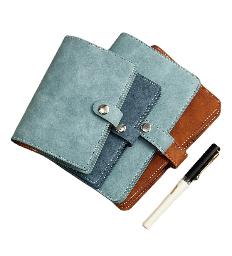 A7 PU Leather 6-Ring Binder Notebook Cover
