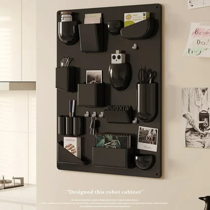 Wall-Mounted Modular Storage Organiser Board