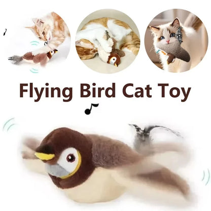 Interactive Rechargeable Chirping Bird Cat Toy
