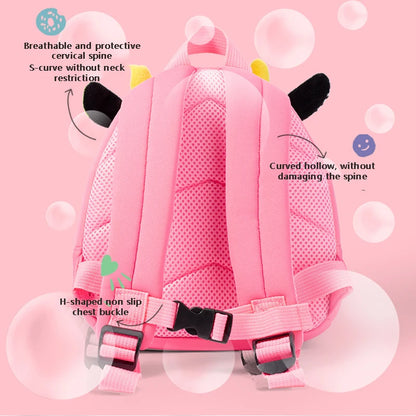 3D Animal Kids Backpack for Kindergarten