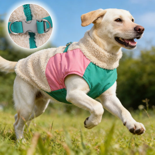 Warm Lambskin Fleece Dog Jacket